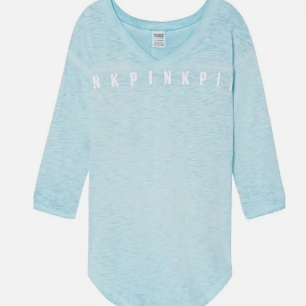 Victoria's Secret PINK Light Blue Tee